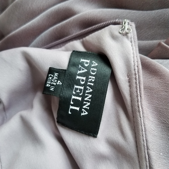 Adrianna Papell  Pleated Sheath SZ 4/S - Picture 5 of 6